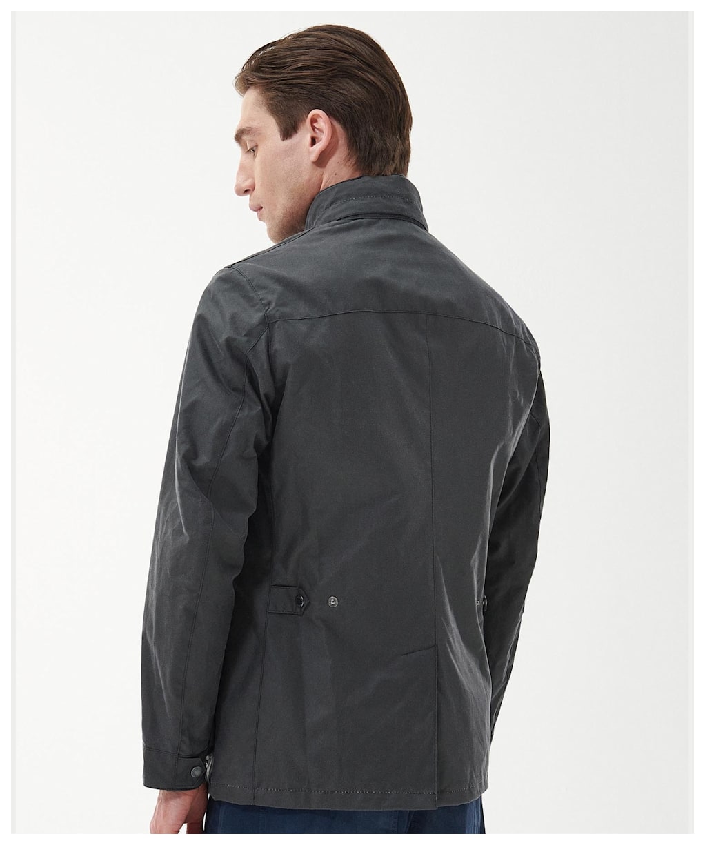 Men’s Barbour Century Wax Jacket - Grey / Black Slate