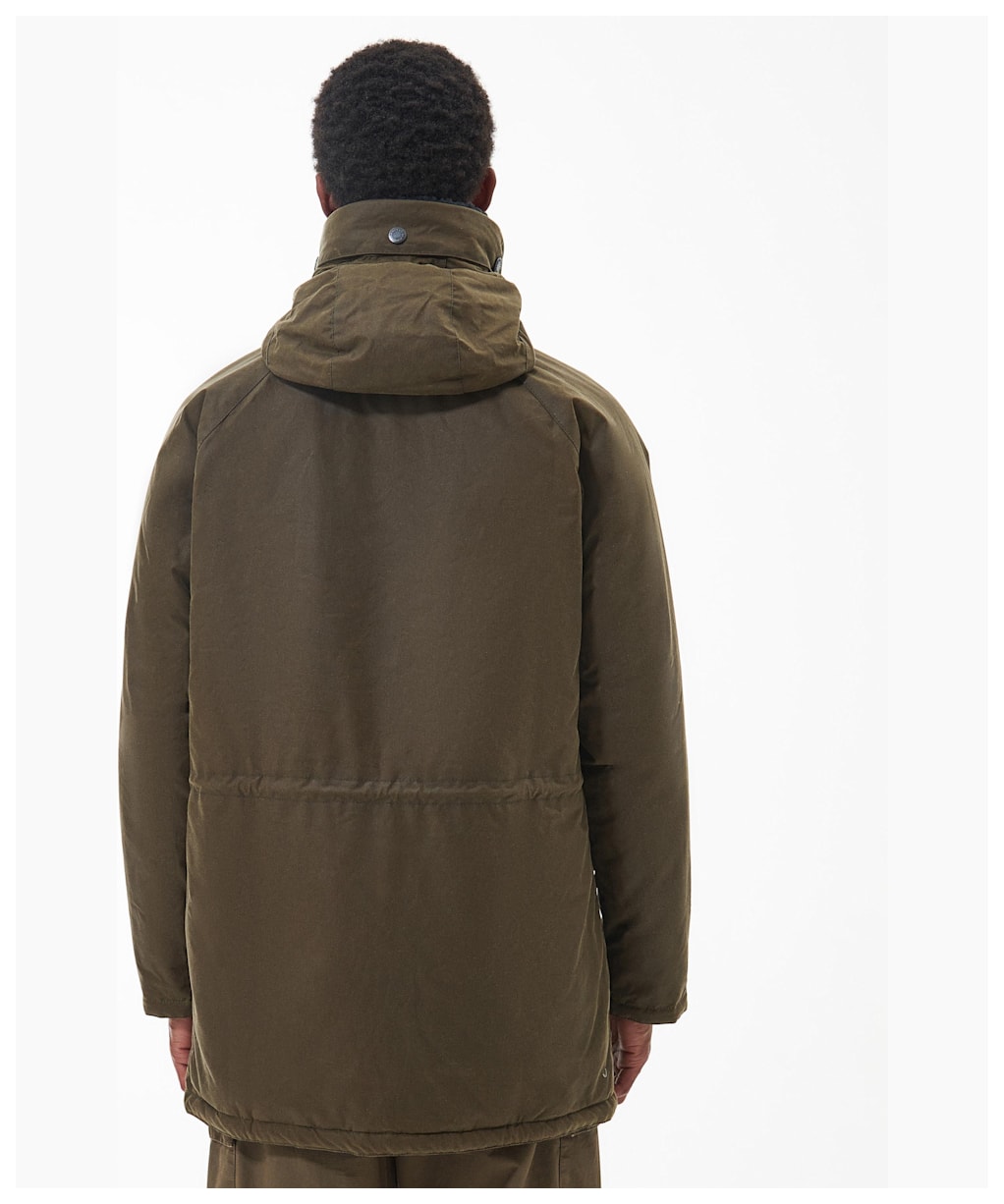 Men's Barbour Corbridge Waxed Parka Jacket - Beech