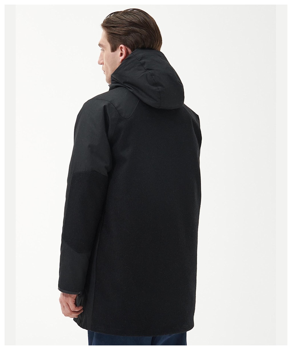 Men's Barbour Np Farnley Beaufort Waxed Jacket - Black