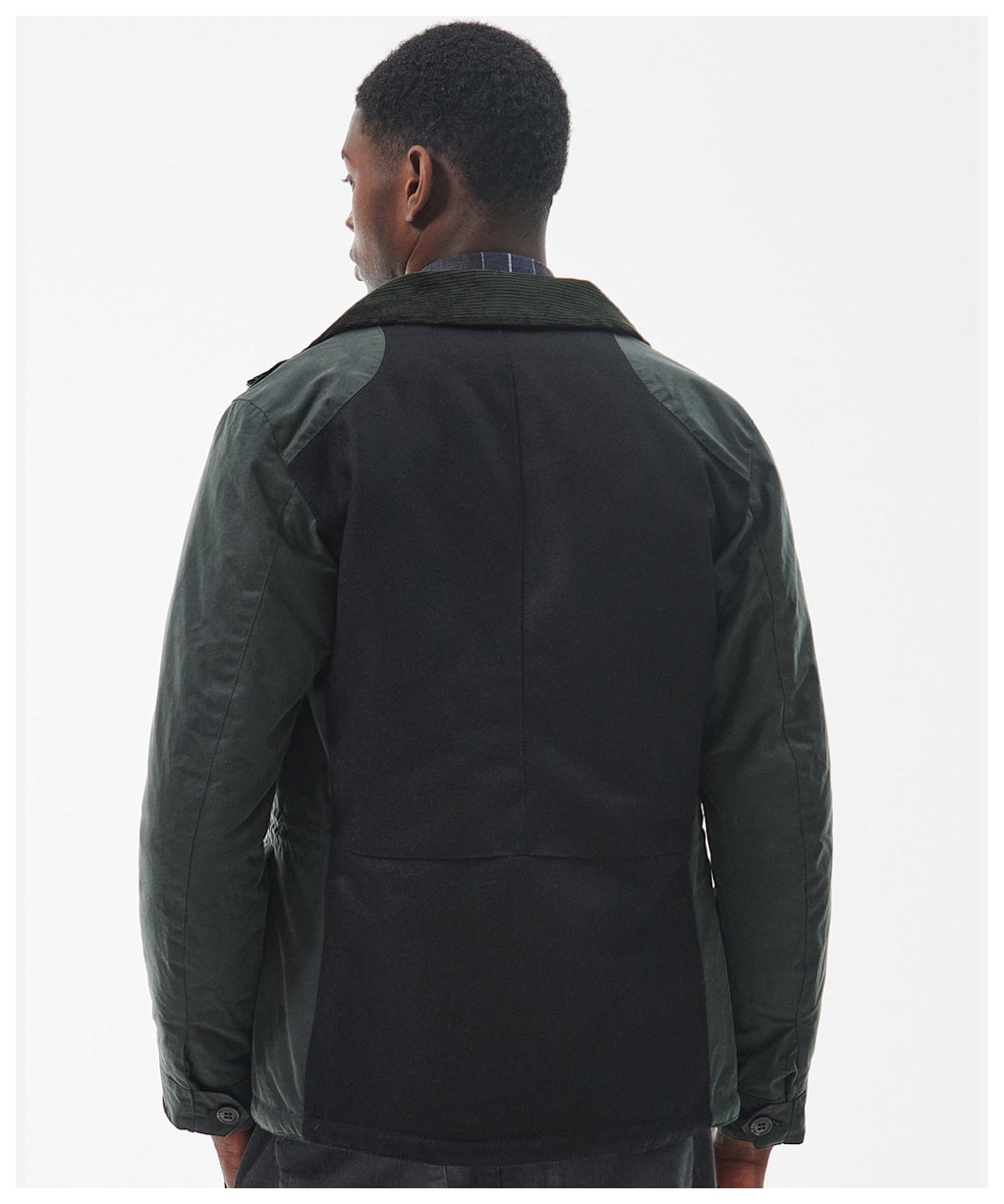 Men's Barbour Np Emble Waxed Jacket - Sage