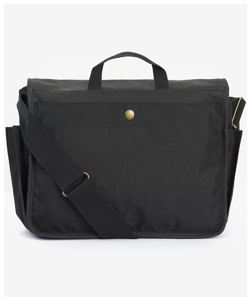 Barbour Essential Wax Messenger Bag - Black