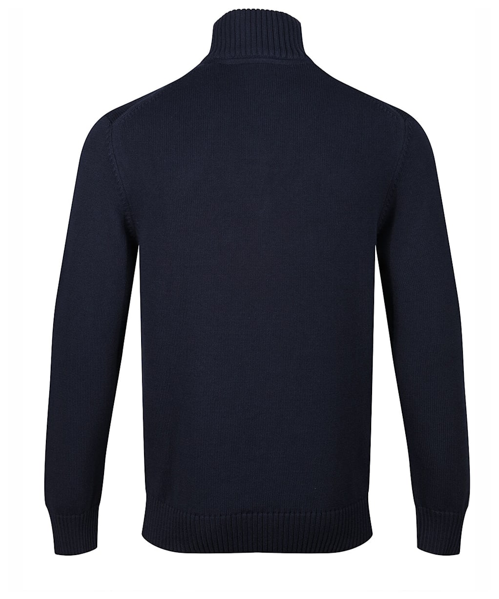 Men's Gant Cotton Halfzip - Evening Blue