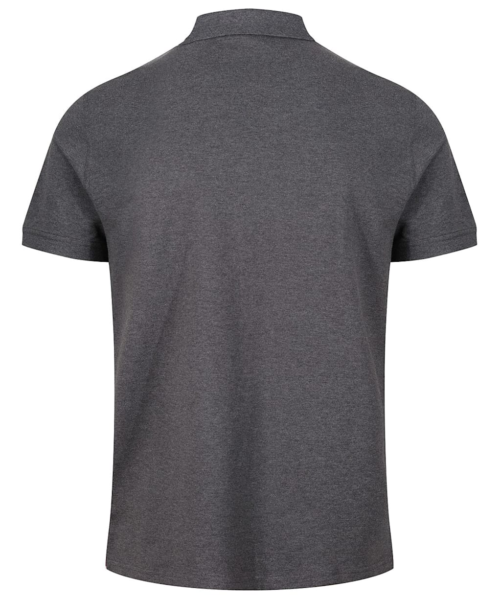 Men's Gant Regular Contrast Pique Short Sleeve Rugger Polo Shirt - Antracite Melange