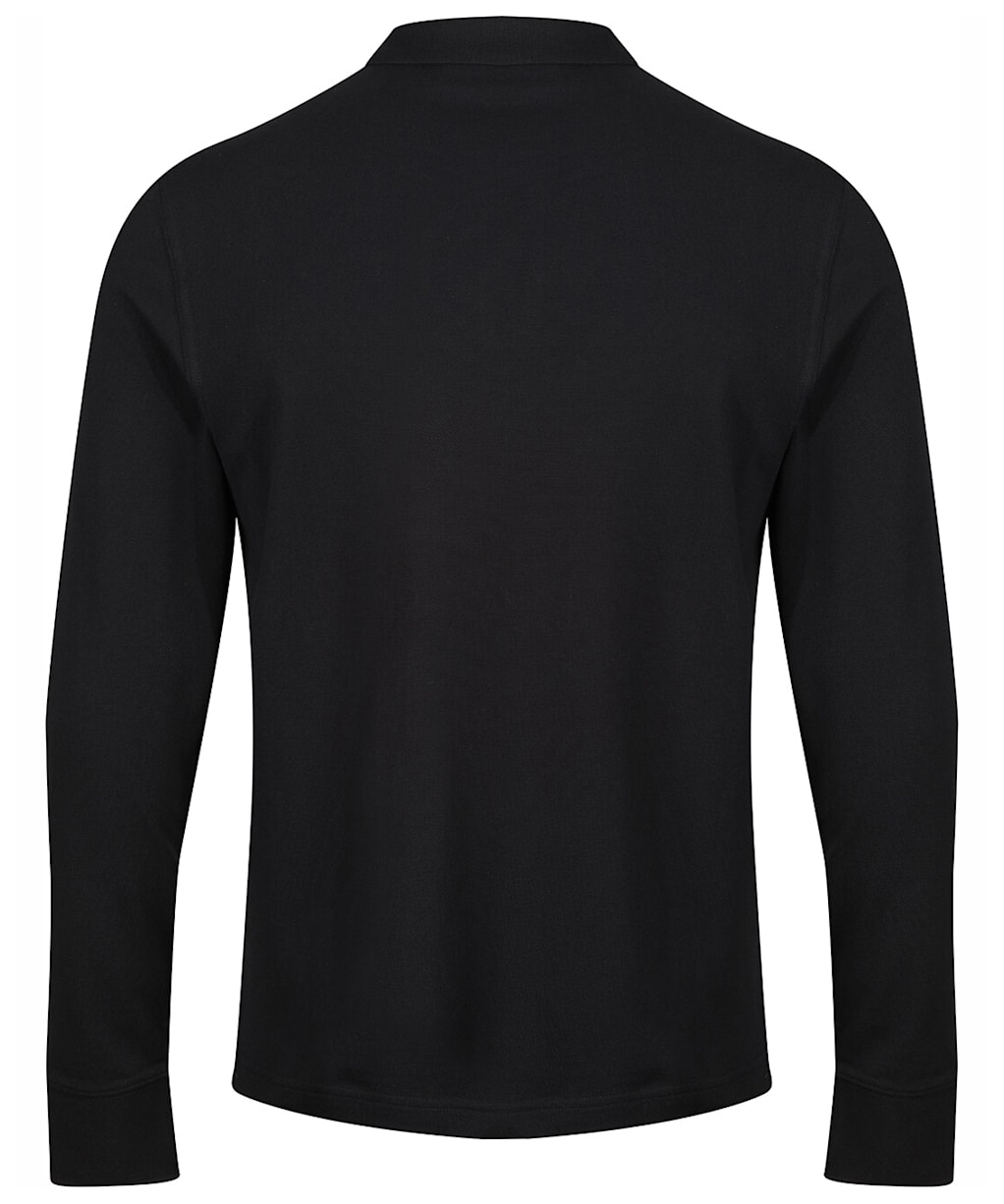 Men's Gant Shield Long Sleeve Pique Rugger - Black