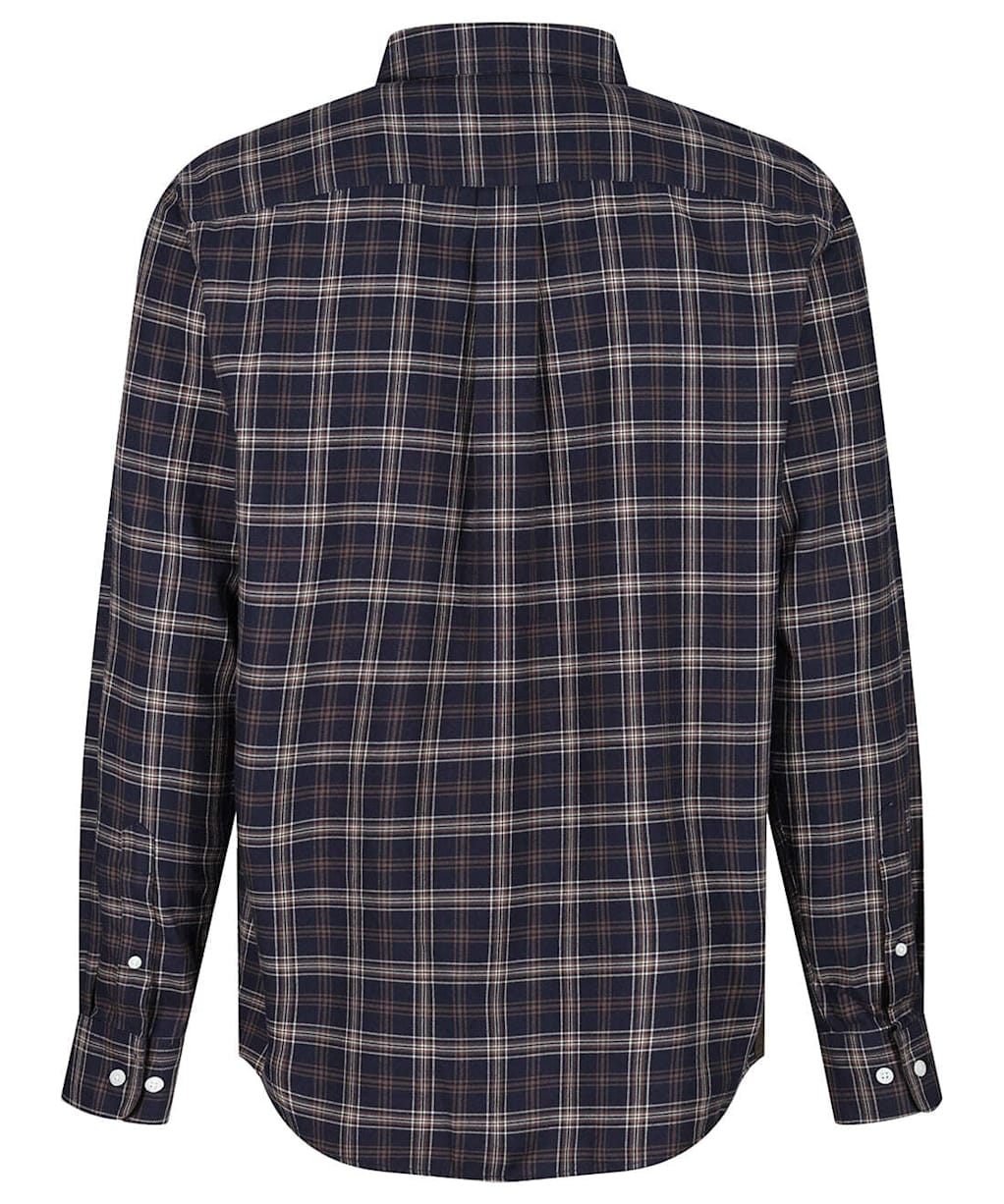 Men's Ariat Clement Button Down Flannel Shirt - Navy Plaid