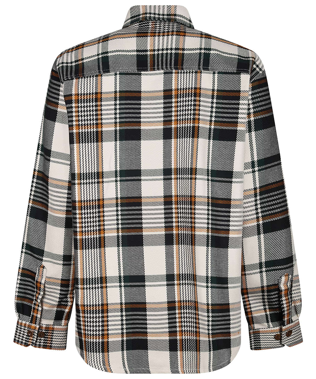 Men's Gant Heavy Twill Check Overshirt - Putty