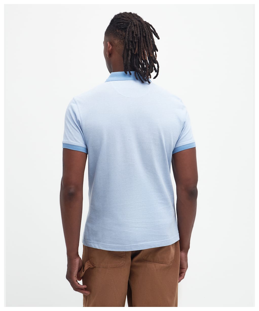 Men's Barbour Sports Polo Mix Shirt - Chambray