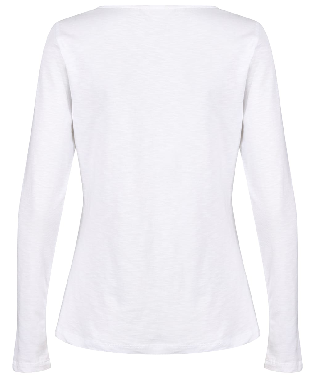 Women’s Lily & Me Monica Long Sleeve Cotton Top - White