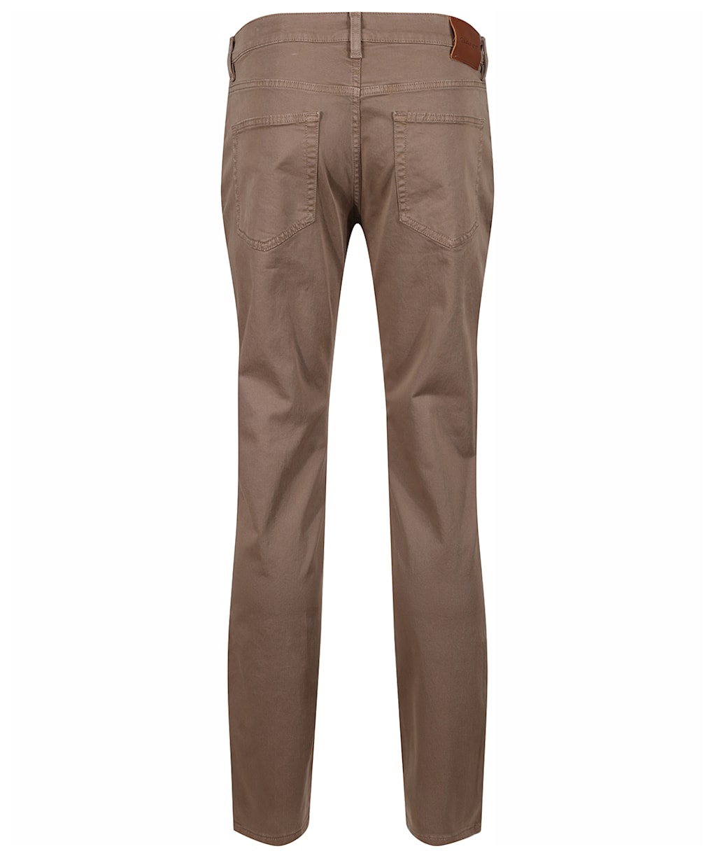 Men's Gant Slim Fit Mid Rise Desert Jeans - Desert Brown