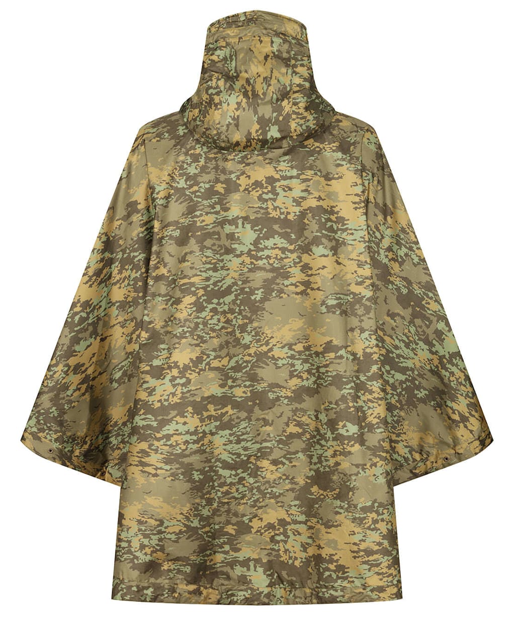 Voited Packable Water Repellent Rain Poncho - Wetlands