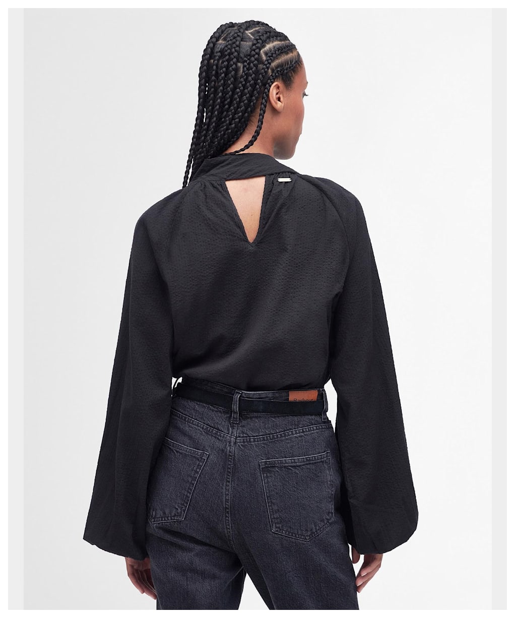 Women's Barbour Alberta Seersucker Shirt - Black