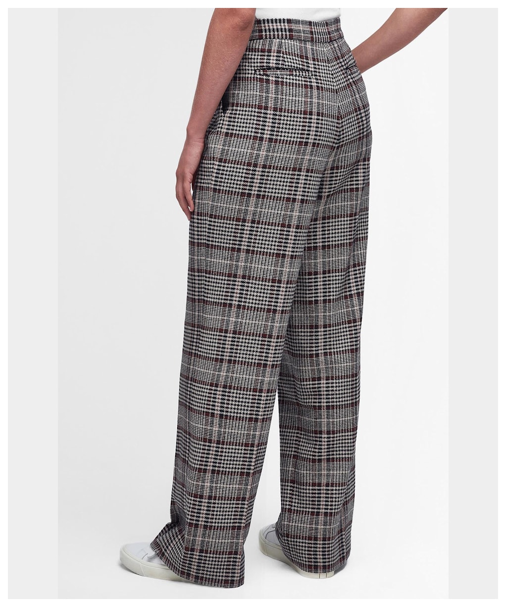 Women's Barbour Adela Trousers - Sepia Tartan