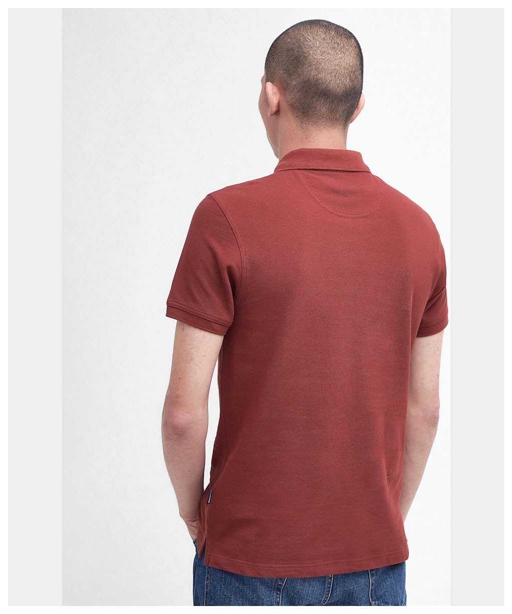 Men's Barbour Barwick Polo Shirt - Fired Brick