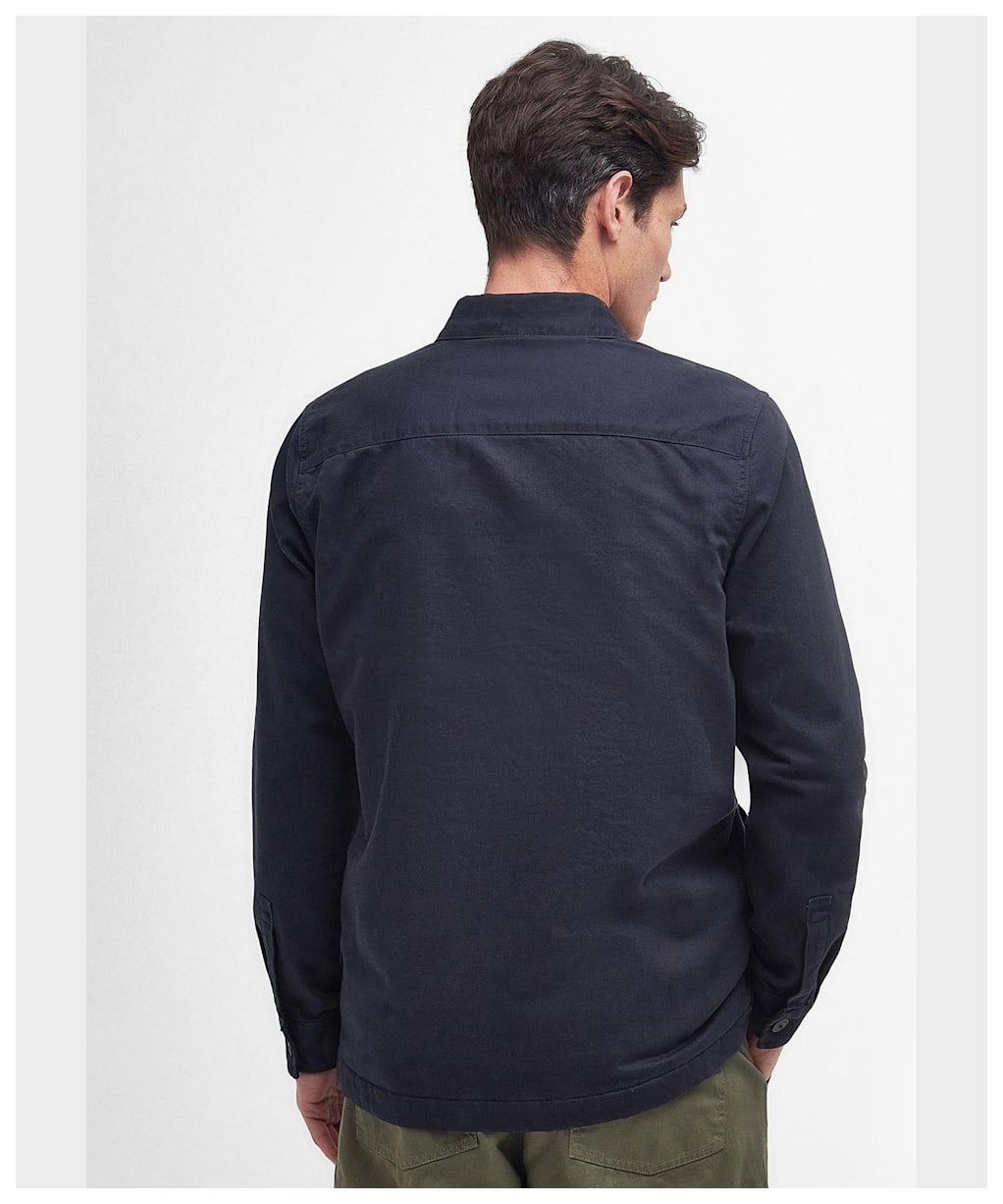 Men's Barbour Casper Twill Overshirt - Navy