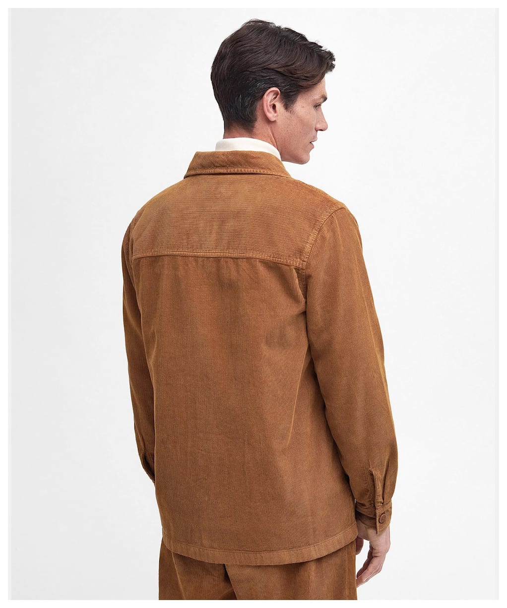 Men's Barbour Casswell Overshirt - Cinnamon