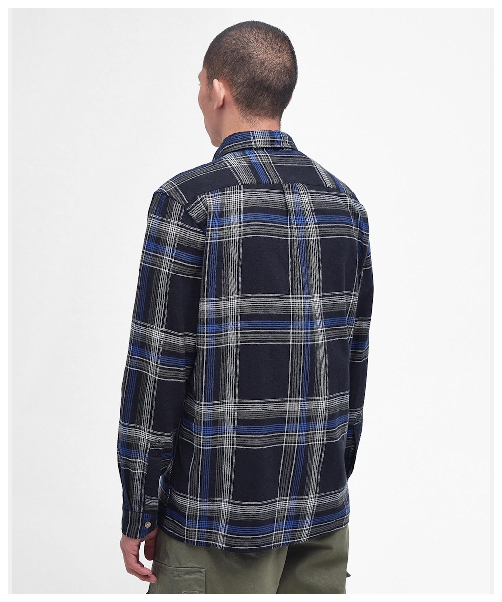 Men's Barbour Dartmouth Long Sleeve Cotton Shirt - Black
