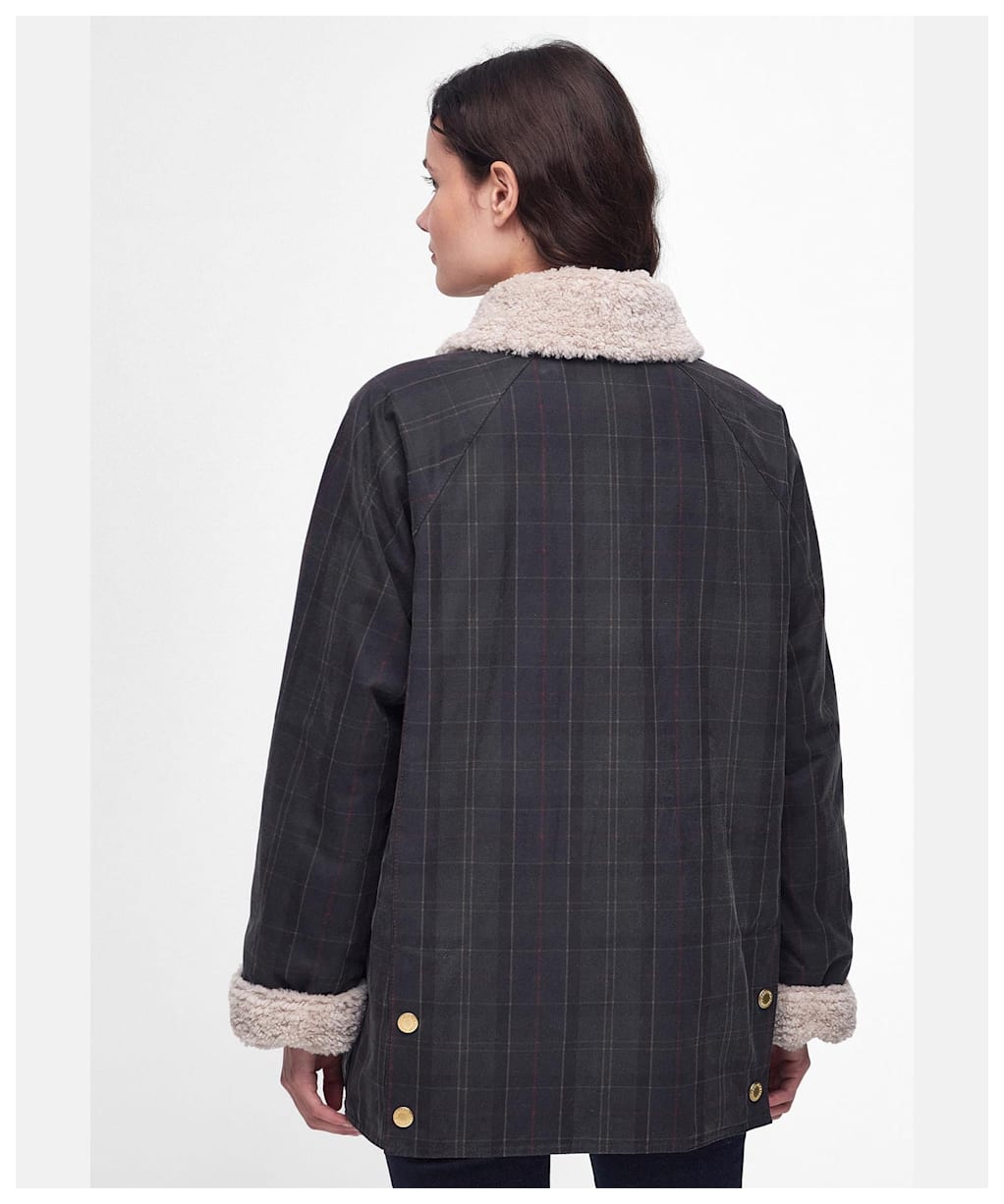 Women's Barbour Swainby Short Waxed Cotton Jacket - DULL CLASSIC/CLA
