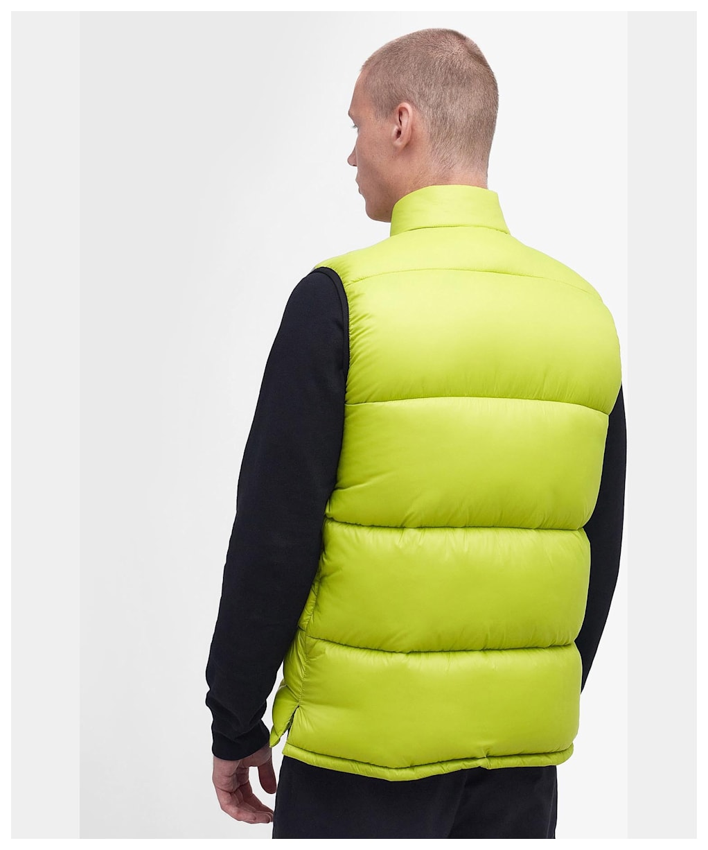 Men's Barbour International Cargen Gilet - Cyberlime