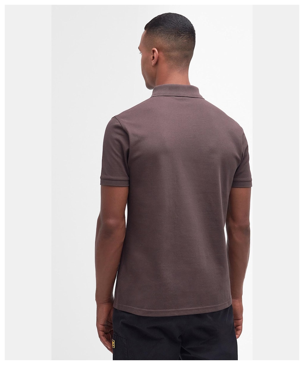 Men's Barbour International Essential Polo - Bitter Chocolate