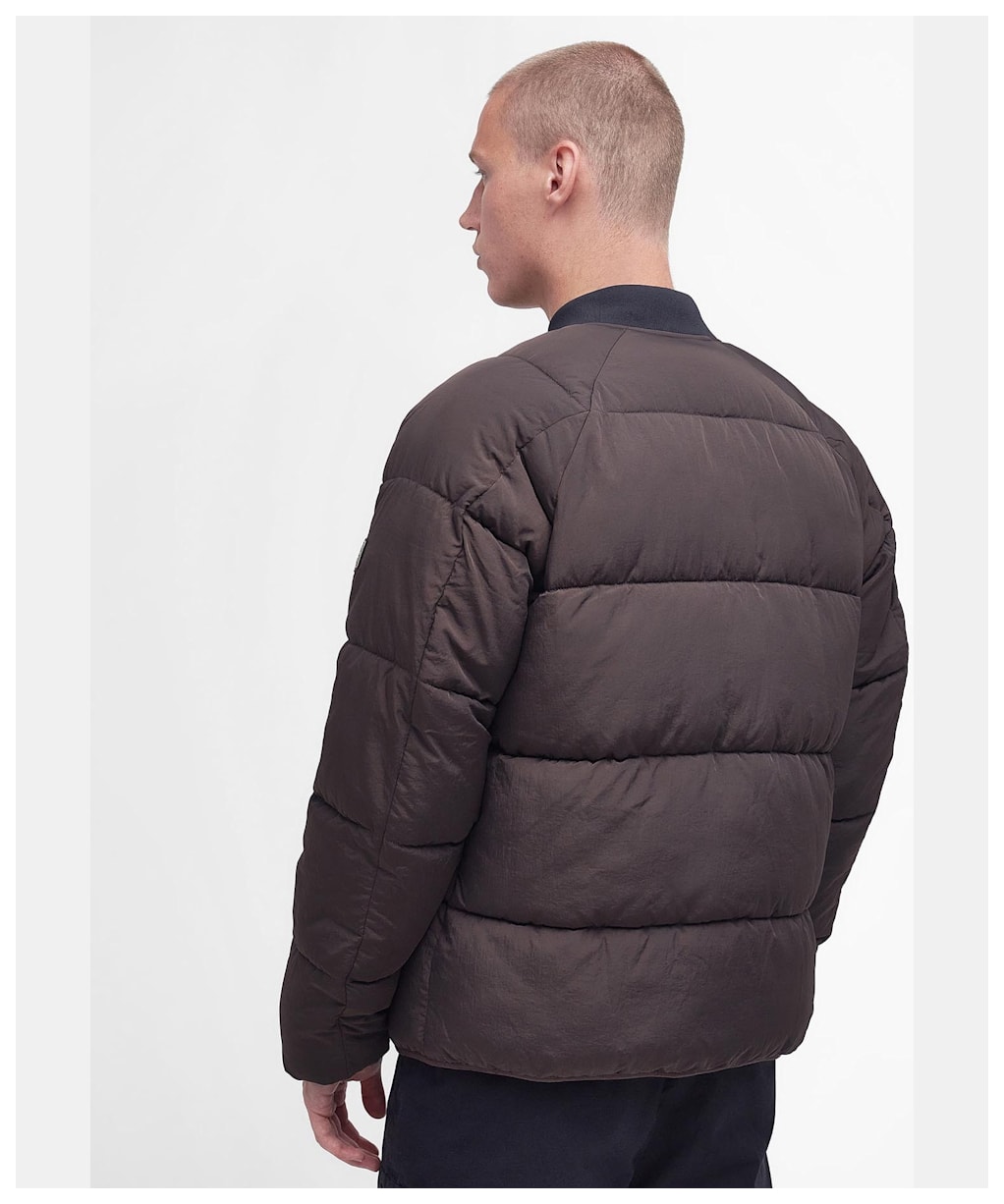 Men's Barbour International Cluny Quilted Jacket - Bitter Chocolate