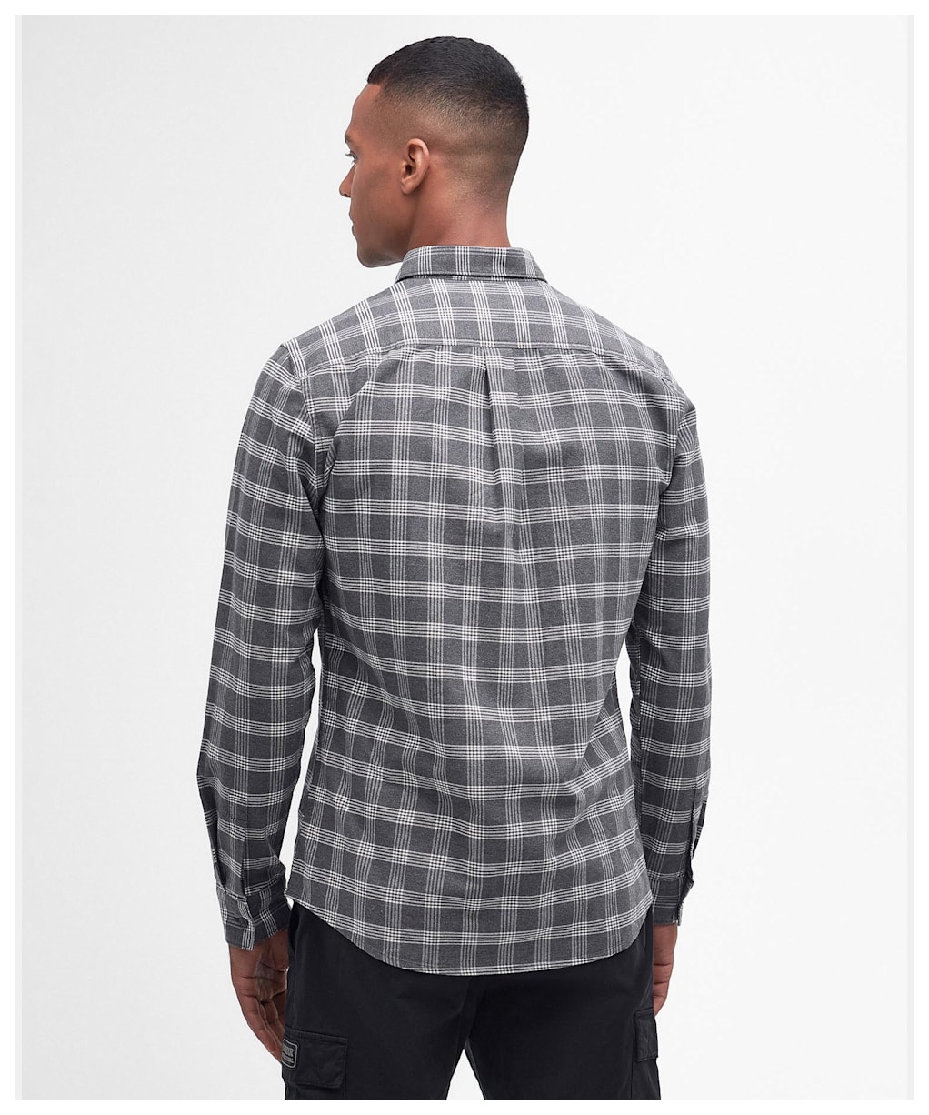 Men's Barbour International Theo Shirt - Charcoal Marl