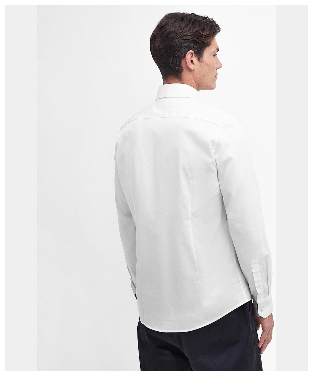 Men's Barbour Lyle Tailored Long Sleeve Shirt - White