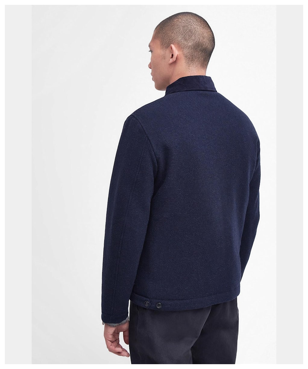 Men's Barbour Foulton Wool Jacket - Navy