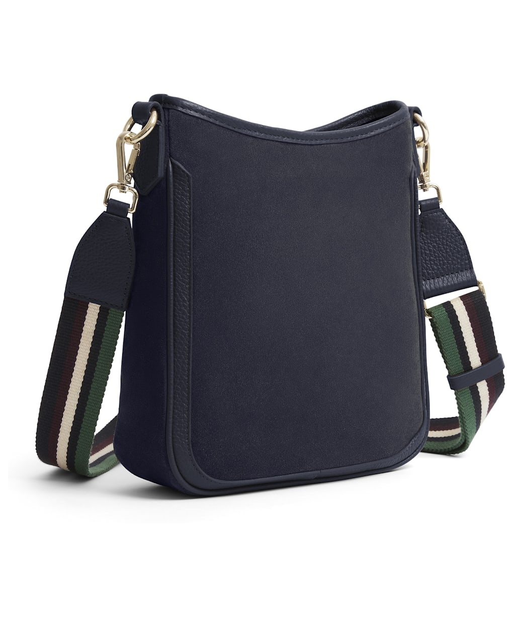 Women's Fairfax & Favor Richmond Messenger Bag - Navy Suede
