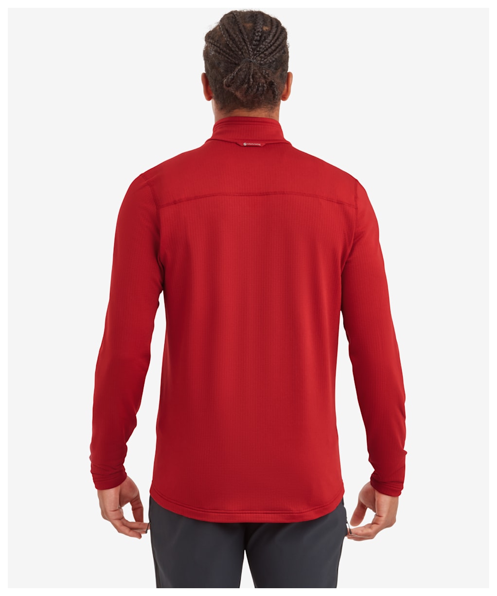Men's Montane Protium Half-Zip Pull-On Mid Layer - Acer Red