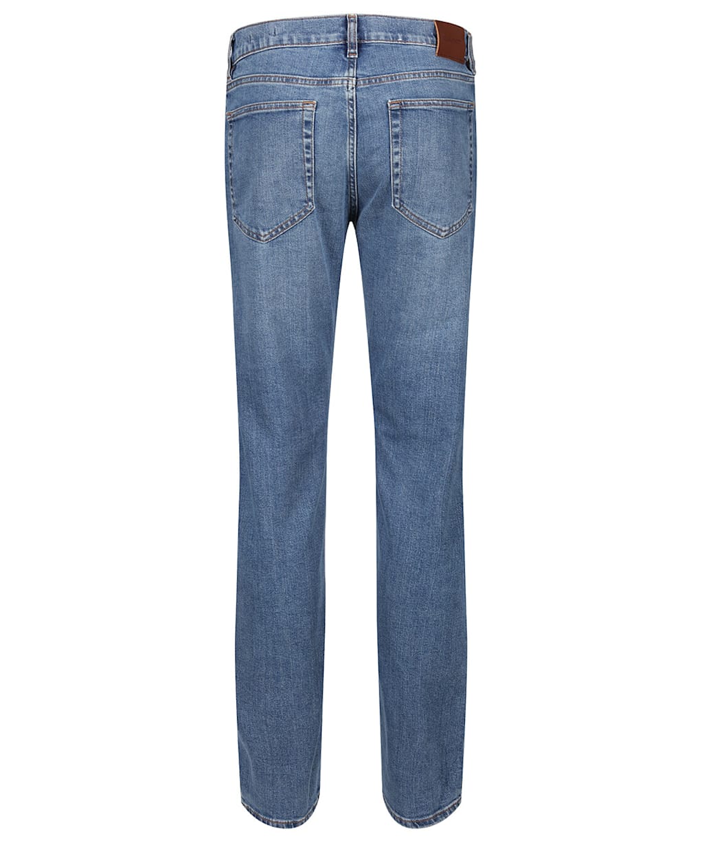 Men's GANT Classic Regular Fit Mid Rise Jeans - Mid Blue Worn In