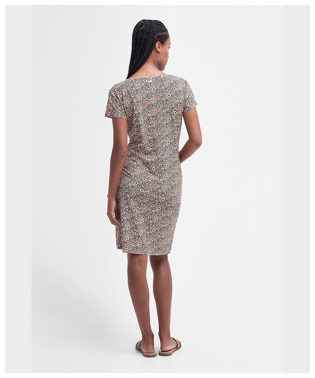 Women's Barbour Harewood Print Dress - NAVY COUNTRY PT3