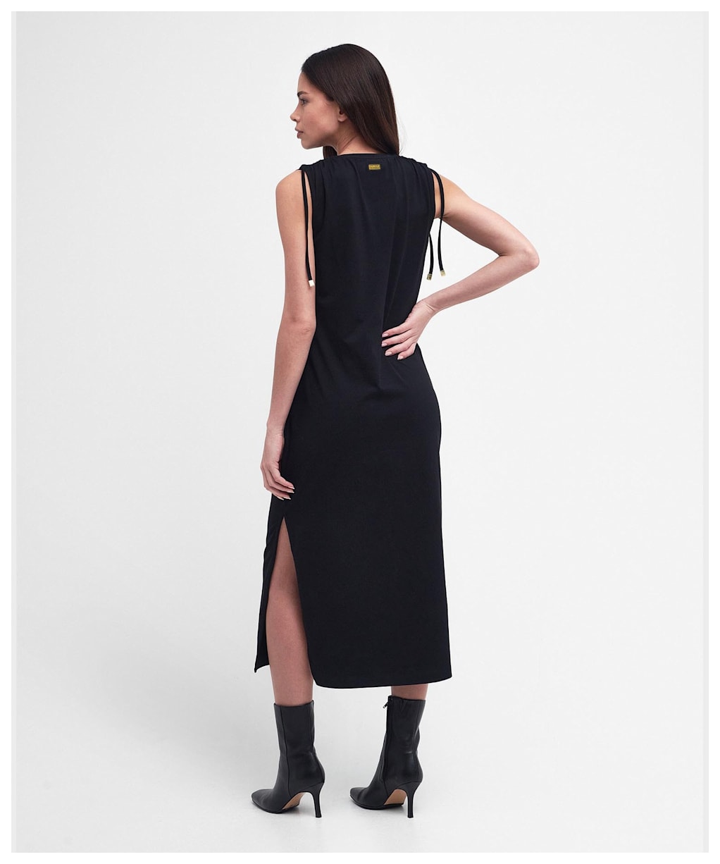 Women's Barbour International Retton Jersey Midi Dress - Black
