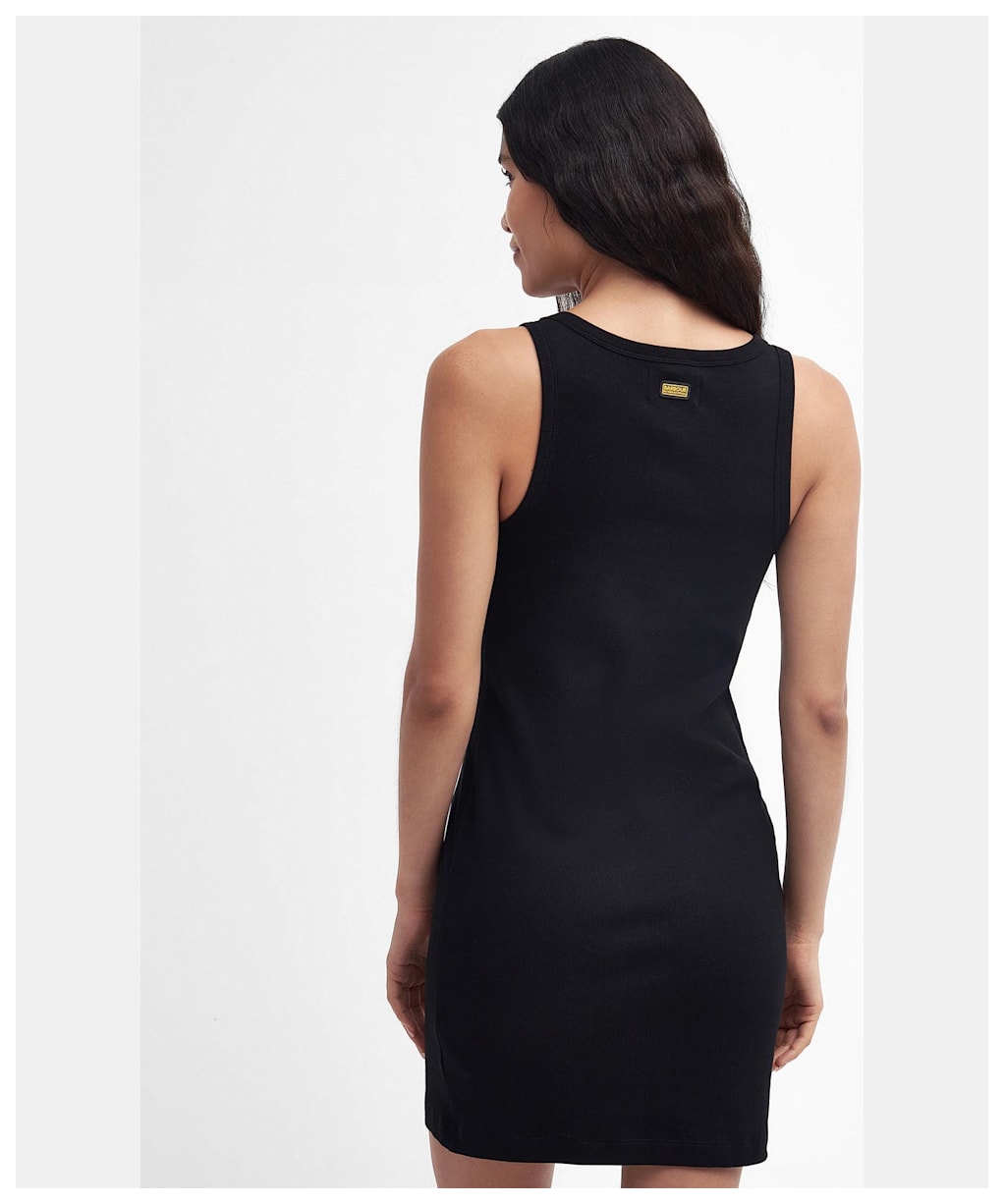 Women's Barbour International Ozanne Rib Tank Mini Dress - Black