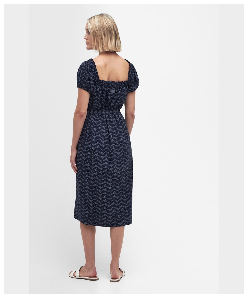 Women's Barbour Hollowtree Off The Shoulder Dress - Navy