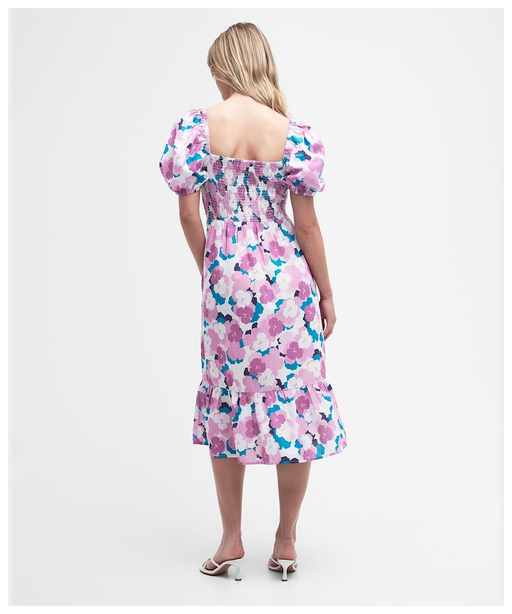 Women's Barbour Ashfield Cotton Linen Blend Dress - Multi