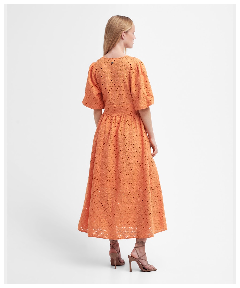 Women's Barbour Kelley Broderie Anglaise Maxi Dress - Apricot Crush