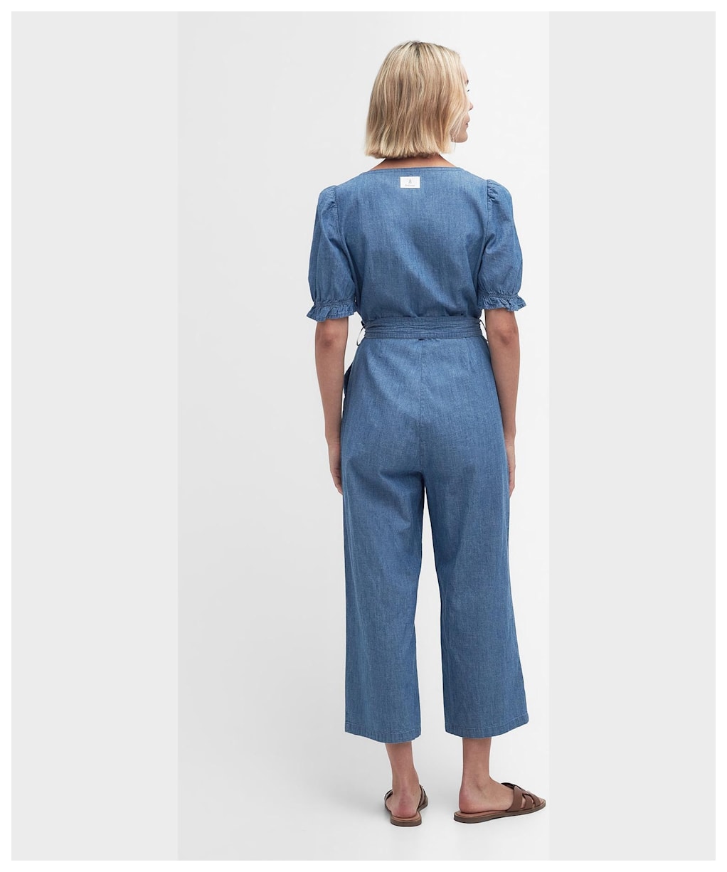Women's Barbour Berkley Cotton Chambray Jumpsuit - Chambray