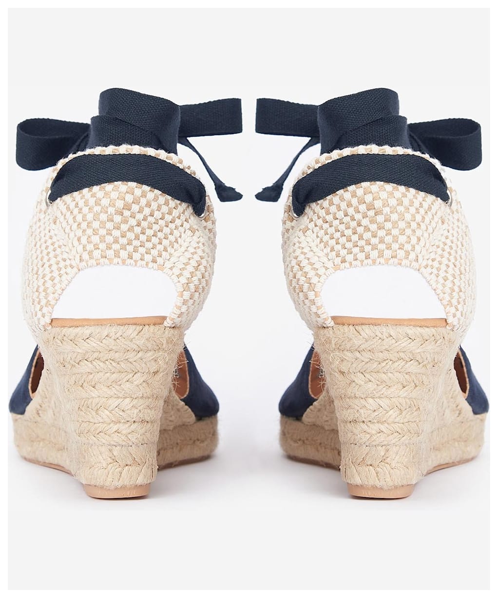 Women's Barbour Juana Espadrille Wedge Sandal - Dark Navy