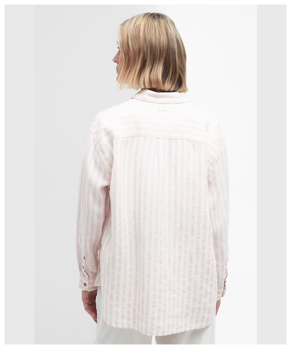 Women's Barbour Annie Long Sleeve Linen Shirt - Primrose Pink