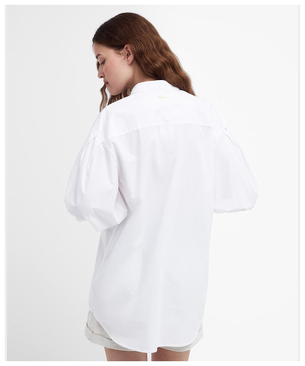 Women's Barbour Catherine Oversized Cotton Shirt - White