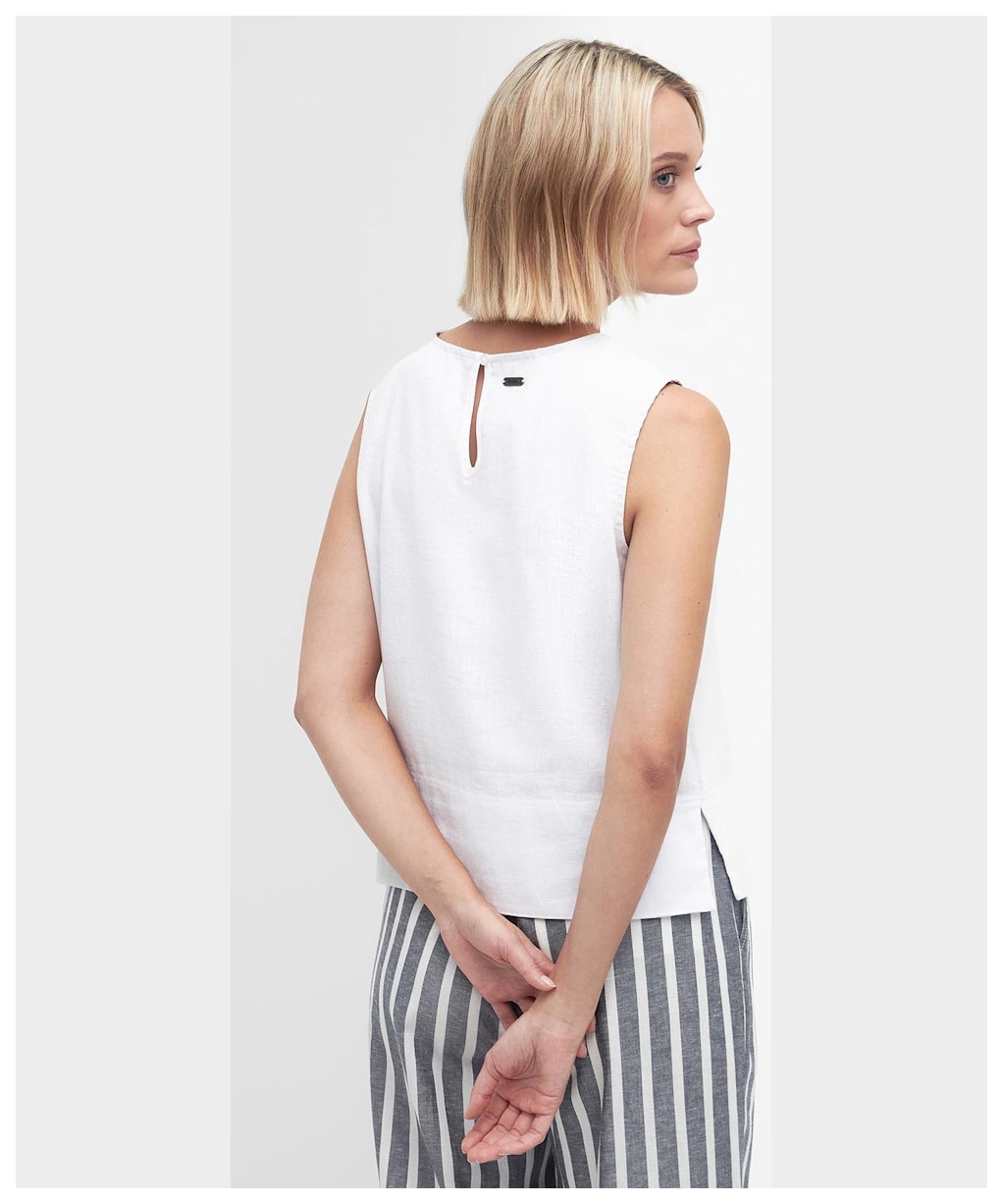 Women's Barbour Bathgate Sleeveless Top - White