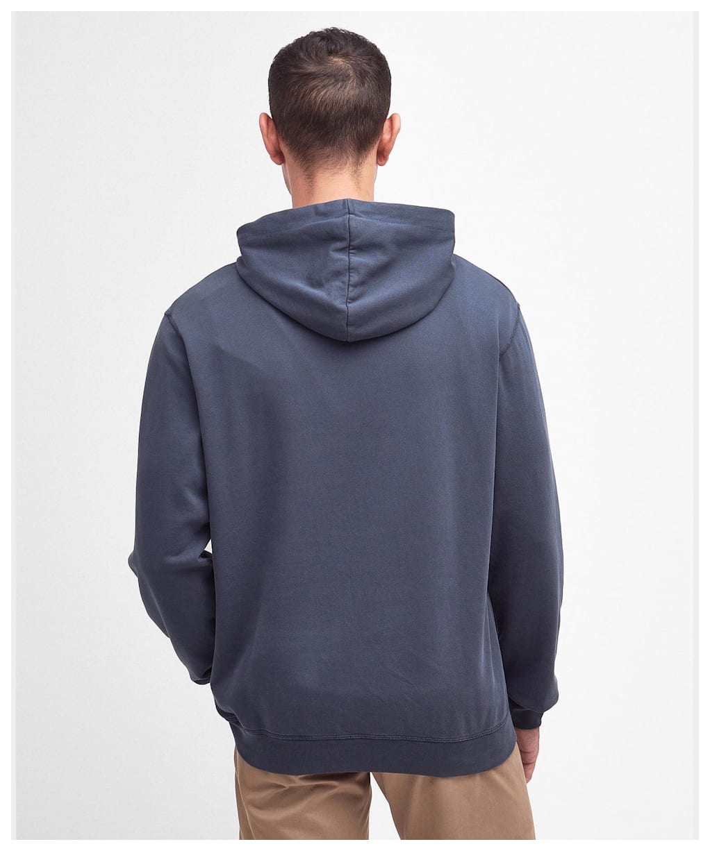 Men's Barbour Washed Prep Logo Hoodie - Navy