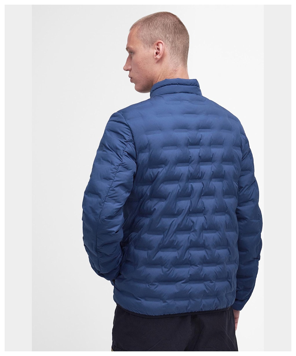 Men's Barbour International Edge Quilted Jacket - Washed Cobalt