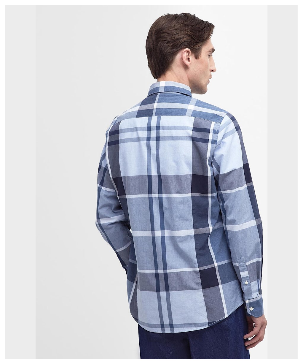 Men's Barbour Harris Tailored Shirt - Berwick Blue Tartan