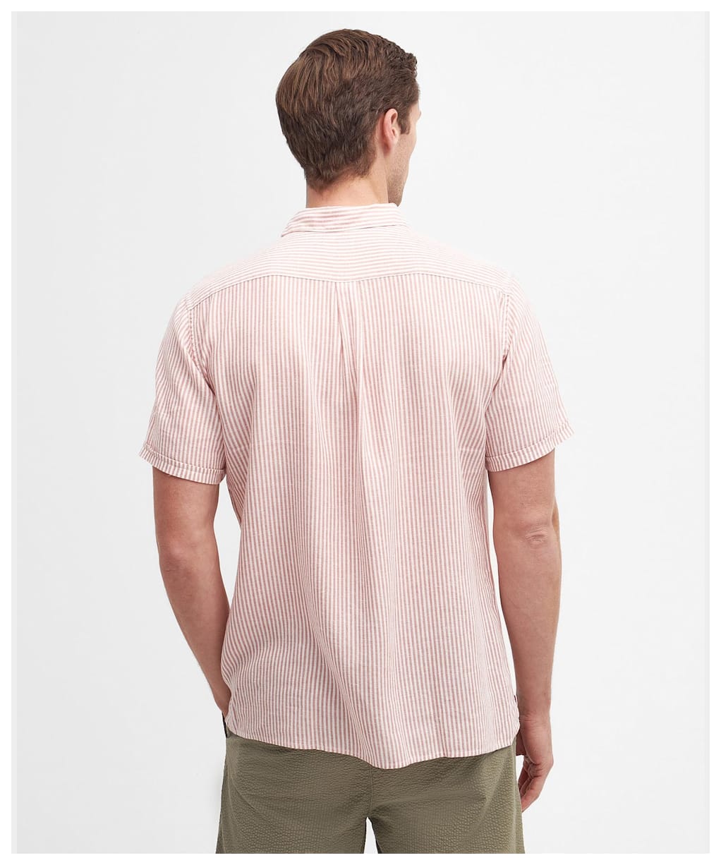 Men's Barbour Deerpark Summerfit Shirt - Pink Clay