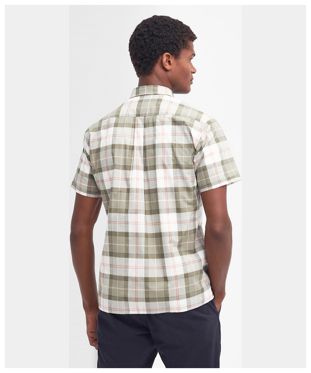 Men's Barbour Gordon Summerfit Shirt - Glenmore Olive