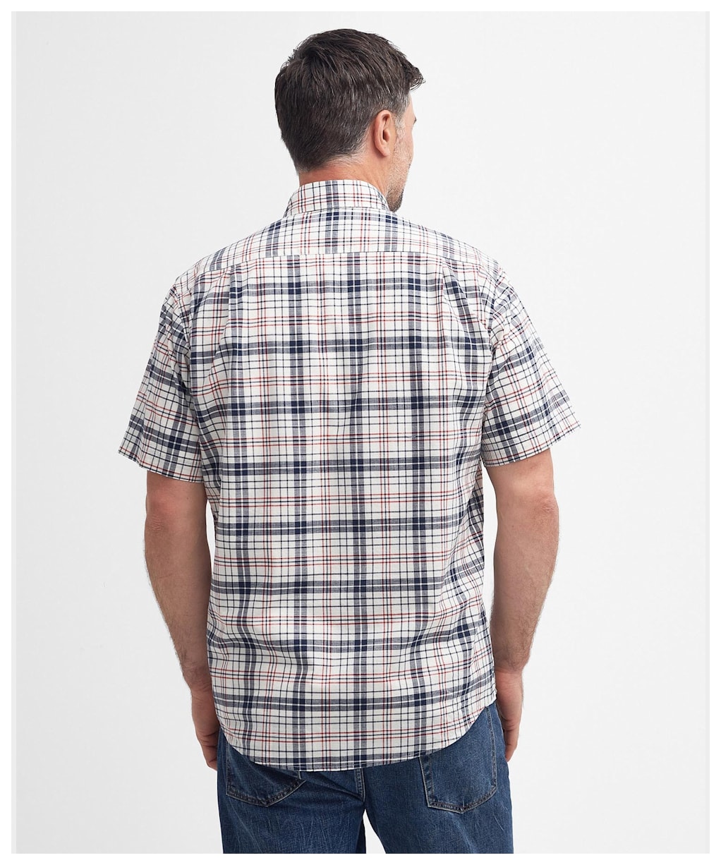 Men's Barbour Drafthill Short Sleeve Shirt - Navy