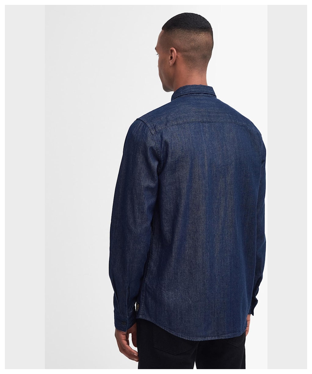 Men's Barbour International Dalston Denim Overshirt - Chambray