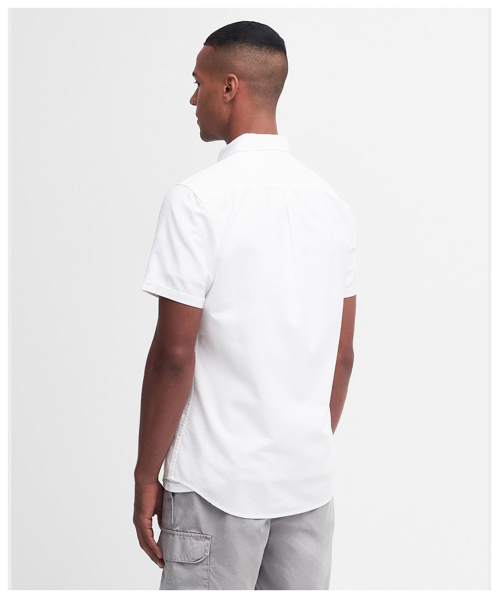 Men's Barbour International Kinetic Short Sleeve Shirt - White