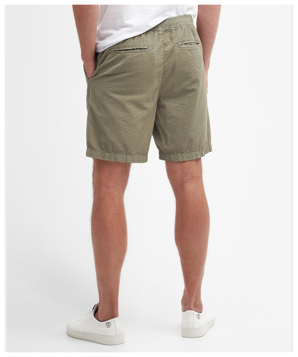 Men's Barbour Melbury Seersucker Shorts - Dusty Green